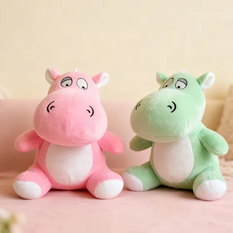 Soft Stuffed Hippo Plush Toy Cute Animal Doll Cartoon Plushie Pillow Birthday Gift For Kids Home Decor