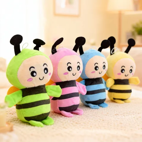 Schattige Tekenfilm Kleine Bij Pluche Speelgoed Knuffeldier Zachte Pop Pluizige Metgezel Speelgoed Kinderen Verjaardag Cadeau Huisdecoratie
