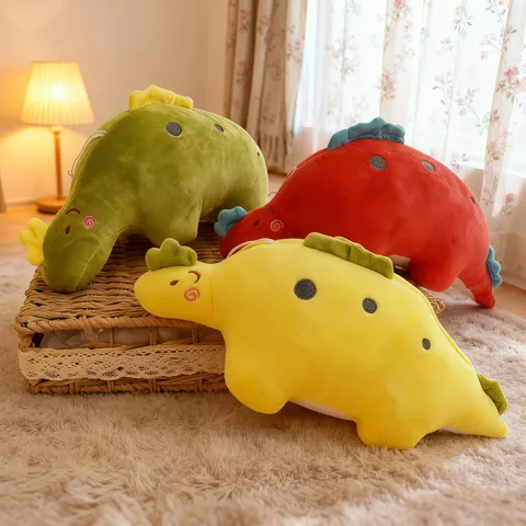 Soft Bubble Dragon Plush Toy Cartoon Stuffed Animal Doll Cute Hugging Pillow Cushion Fluffy Home Decor