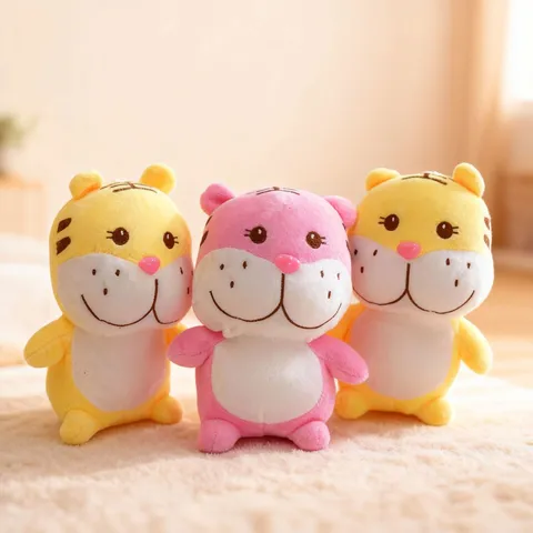 Cute Cartoon Baby Tiger Plush Toy Stuffed Animal Soft Short Plush PP Cotton Doll Kids Companion Toy Birthday Gift