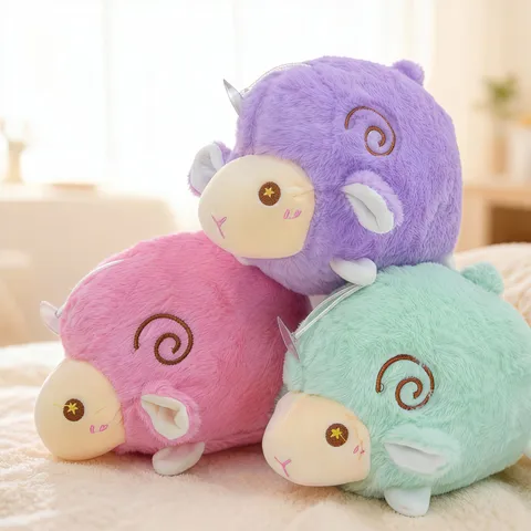 Cute Cartoon Little Lamb Plush Toy Stuffed Animal Soft Doll Cute Plushie Toy Kids Birthday Gift Home Decor