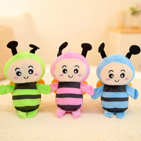 Schattige Tekenfilm Kleine Bij Pluche Speelgoed Knuffeldier Zachte Pop Pluizige Metgezel Speelgoed Kinderen Verjaardag Cadeau Huisdecoratie