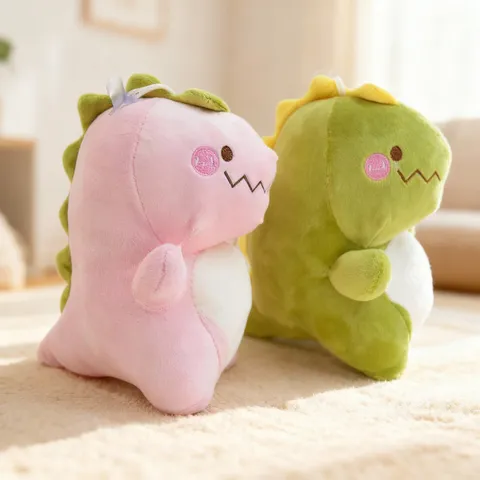 Cute Soft Stuffed Dinosaur Plush Toy Cartoon Animal Stuffed Doll Hugging Pillow For Kids And Home Decor Gift