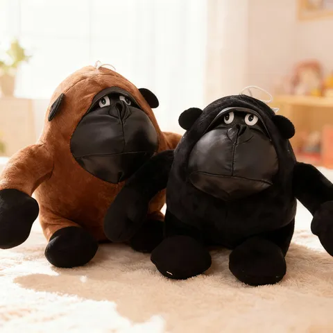 Cute Gorilla Plush Toy Stuffed Animal Soft Short Plush Doll Cartoon Gorilla Pillow Kids Birthday Gift Toy