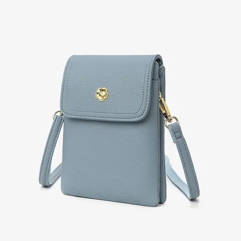 Femmes Petit Sac Bandoulière Cuir PU Motif Litchi Sac à Épaule Minimaliste Sac Téléphone Portable Sac à Main
