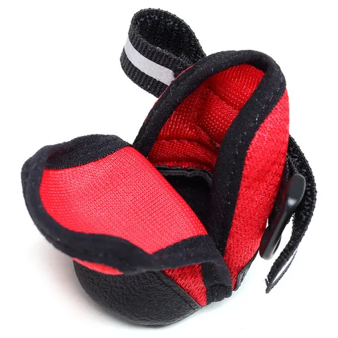 Scarpe per Cani in Rete Traspirante Antiscivolo Protettore per Zampe Riflettente Resistente all'Usura Cani Piccoli Medi Grandi