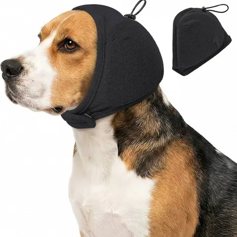 Hunde Geräuschreduzierung Ohrenschützer Angstabbau Stirnband Weich Gestrickt Haustier Beruhigende Ohrabdeckung Winter Warme Kopfbedeckung