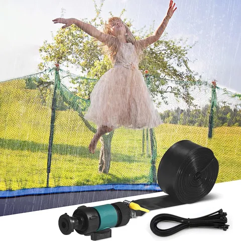 Arroseur de Trampoline pour Enfants Jouet de Parc Aquatique d'Été pour Arrière-Cour Fixation de Tuyau de Système de Refroidissement