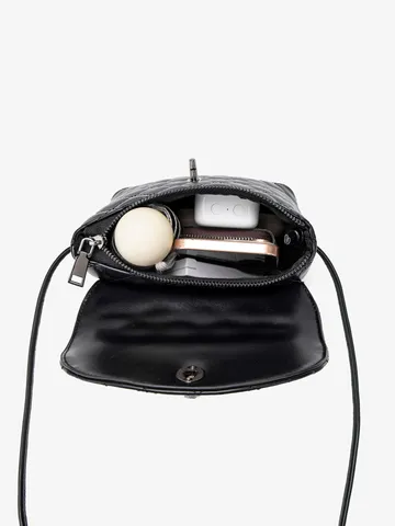 Sac Bandoulière Minimaliste Matelassé en Cuir PU pour Femmes Sac Carré Petit Classique Sac à Main Quotidien Décontracté