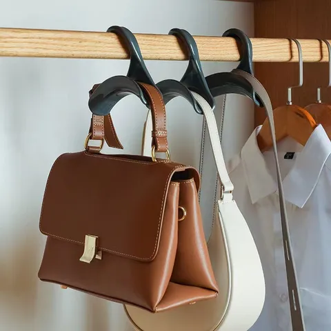 Japanese Style Arch Bag Hanger Plastic Purse Hook Wardrobe Closet Storage Organizer Hat Scarf Holder Home Accessories