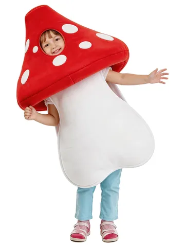 Red Polka Dot Mushroom Cosplay Costume For Kids Adults Fairy Tale Performance Outfit Halloween Masquerade Party Wear