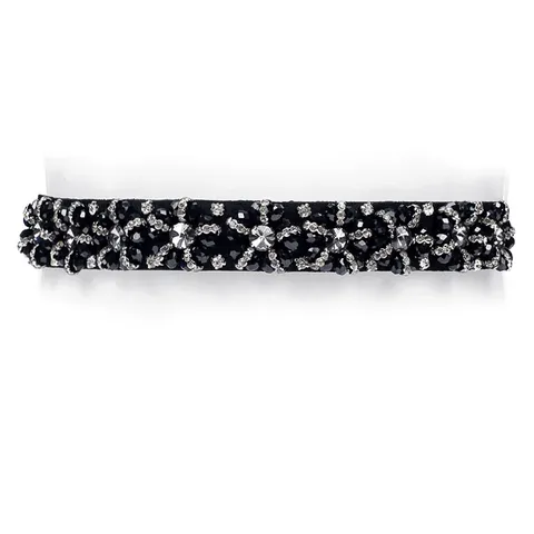 Ceinture Élélastique Strass Mode Femme Ceinture Corset Cristal Faite Main Bande De Taille Scintillante Accessoires De Robe