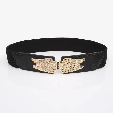 Ceinture Élastique de Mode pour Femmes Boucle Métallique Robe Ceinturon Accessoires