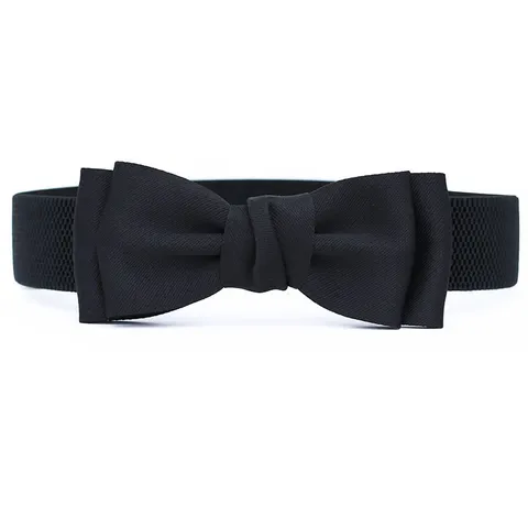 Femme Mode Casual Élastique Stretch Nœud Ceinture Jolie Robe Ceinture