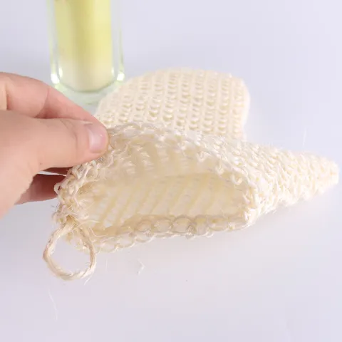 Guantes De Baño Exfoliantes De Sisal Natural Con Puño Elástico Y Presilla Para Exfoliación Corporal Diaria Accesorios De Baño