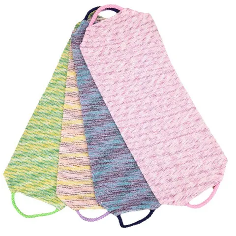 Peeling Rückenwäscher Handtuch Polyester Bad Badep Peeling Gurt Dusch Luffa Körperwäsche Reinigungswerkzeug für Badezimmer