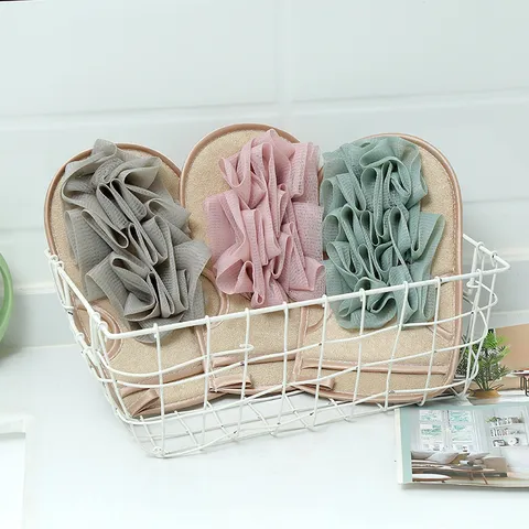 Doppelseitiger Peeling Duschhandschuh Luffa Handschuh Schwamm für Körperwäsche Sanfte Exfoliation Duschzubehör