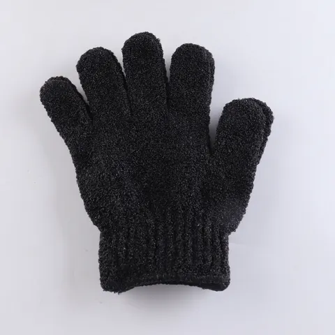 Peeling Badehandschuhe Fünf Finger Schrubben Fäustlinge Polyester Körper Reinigung Dusche Werkzeug Für Badezimmer Spa