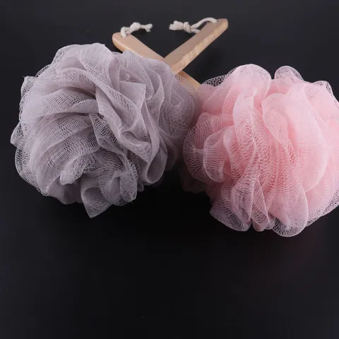 Cepillo de Esponja de Baño de Mango Largo Mango de Madera Ducha Luffa Cuerpo Exfoliante Fregador Para Baño Mujeres Hombres