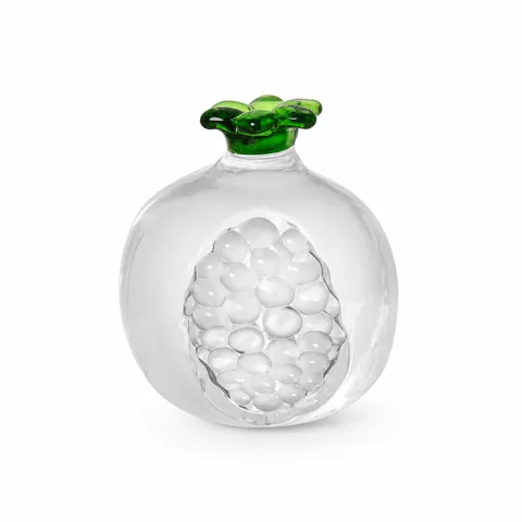 Européen Luxe Cristal Verre Grenade Kaki Ornement Bureau Salon Artificiel Fruit Artisanat Décoration