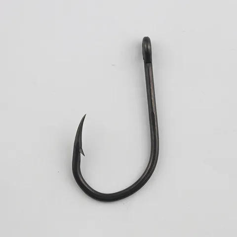 Heavy Duty Carbon Steel Ringed Fishing Hooks Teflon Coated Offset Hook For Saltwater Big Game Fishing Tackle