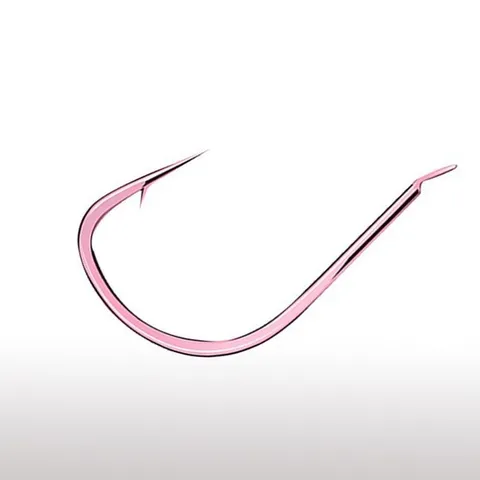 Pink Izumi Barbed Fishing Hooks High Carbon Steel Thin Wire Forged Fishing Tackle Accessories