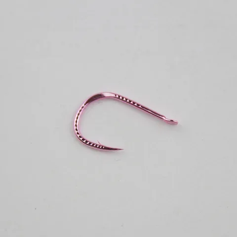 Barbed Fishing Hooks Pink Metal Hammered Iseni Fishing Hooks For Freshwater Reservoir Fishing Outdoor Sports Tackle