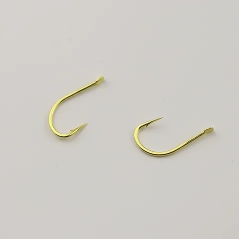 Gold Barbed Izu Fishing Hooks Butterfly Blade Shape Sharp Point Barbed Design For Freshwater Fishing Tackle