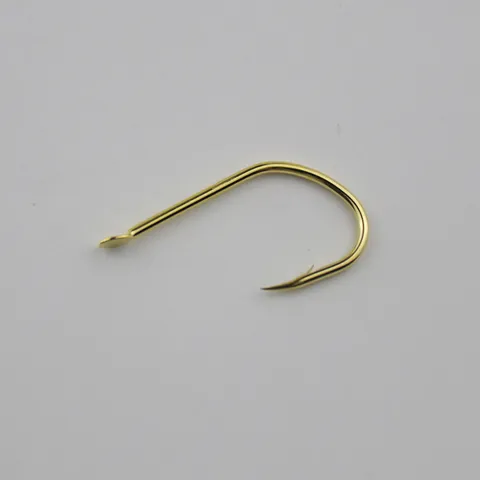 Durable Gold Carbon Steel Barbed Fishing Hooks For Outdoor Freshwater Fishing Carp Accessories Tackle