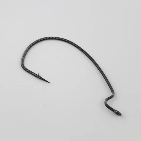 Ami da Pesca in Acciaio al Carbonio Wide Gap Crank Hook per Soft Bait Texas Rig Attrezzatura da Pesca