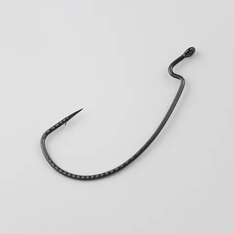 Ami da Pesca in Acciaio al Carbonio Wide Gap Crank Hook per Soft Bait Texas Rig Attrezzatura da Pesca