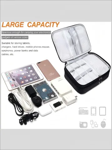 Multifunctionele Digitale Opbergtas Waterdicht Oxford Doek Elektronica Accessoires Organizer Reis Kabel Etui