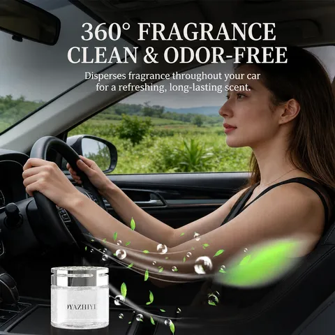 Car Air Freshener Glass Bottle Long Lasting Solid Balm Quicksand Fragrance Car Interior Aromatherapy Perfume Ornament