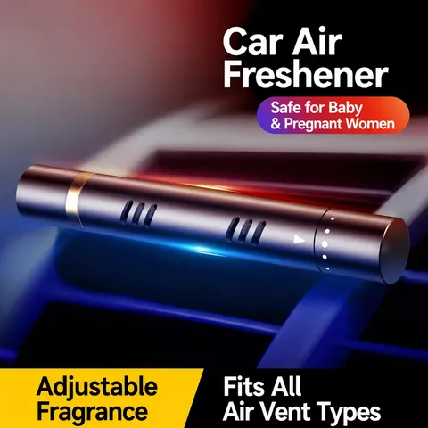 Car Air Freshener Alloy Vent Clip Perfume Ornament Solid Aromatherapy Diffuser Long Lasting Car Interior Accessories