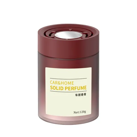 Car Aromatherapy Solid Balm Long Lasting Fresh Air Deodorizing Glass Bottle Car Interior Perfume Fragrance Ornament