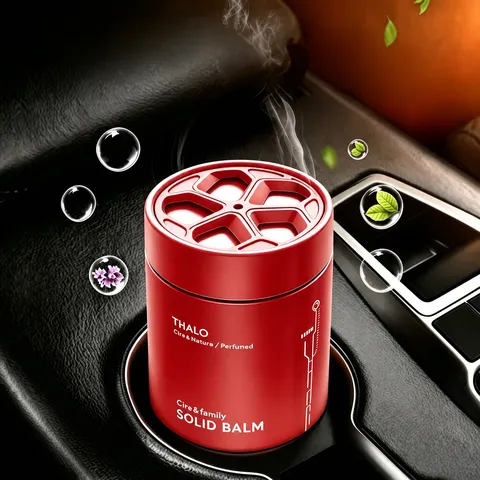 Car Solid Air Freshener Long Lasting Deodorant Aroma Balm Glass Bottle Car Perfume Fresh Fragrance Interior Accessories