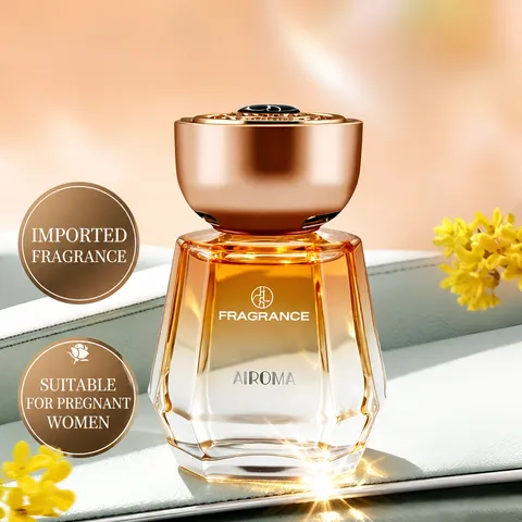 Car Aromatherapy Long Lasting Air Freshener Glass Bottle With Metallic Cap Automotive Interior Perfume Odor Removal