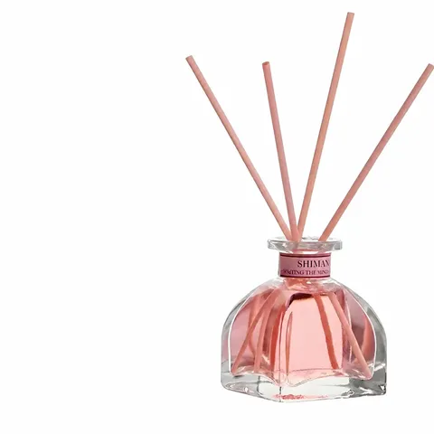 Glass Aromatherapy Bottle Reed Diffuser Long Lasting Air Freshener Essential Oil Room Fragrance Home Decor