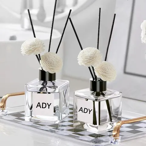 Raumduft Duftstäbchen Set Langanhaltendes Ätherisches Öl Luftverfrischer Mit Glasflasche Und Künstlicher Blume