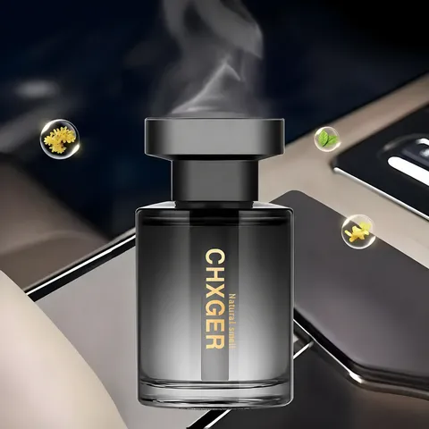 Car Air Freshener Glass Bottle Long Lasting Scent Auto Aromatherapy Diffuser Perfume For Vehicle Interior Decor