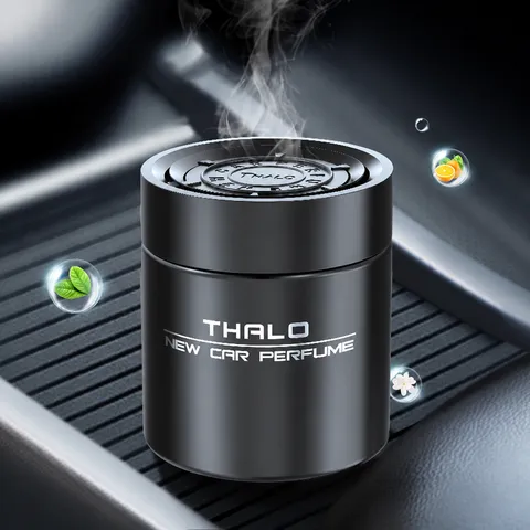 Men's Solid Balm Car Air Freshener Metal Cologne Ocean Jasmine Lemon Gardenia Deodorant Car Perfume Aromatherapy