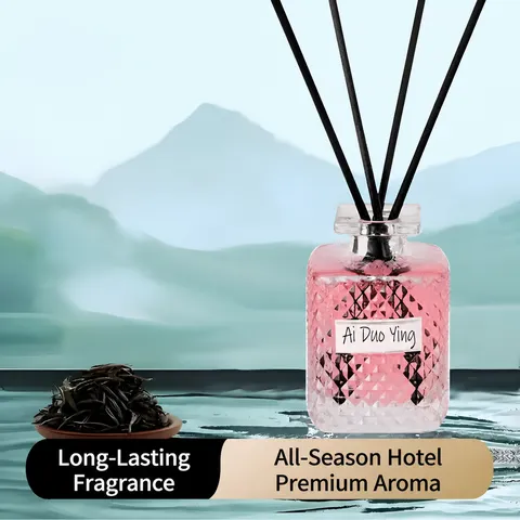 Home Fragrance Reed Diffuser Long Lasting Aromatherapy Air Freshener Glass Bottle With Essential Oil For Bedroom