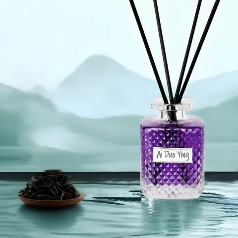 Home Fragrance Reed Diffuser Long Lasting Aromatherapy Air Freshener Glass Bottle With Essential Oil For Bedroom