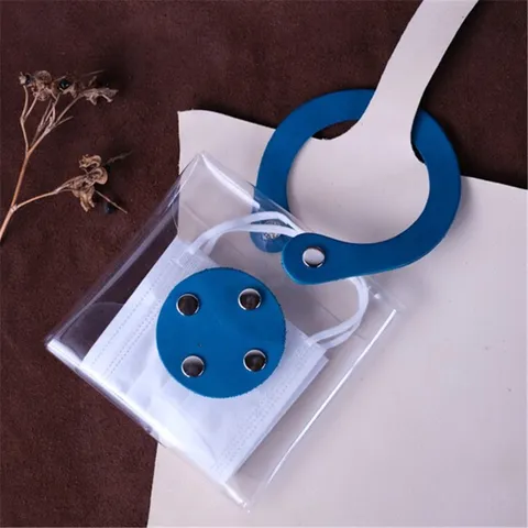 Portable Leather PVC Mask Storage Bag Transparent Dustproof Mask Holder Organizer Pouch Travel Case Pocket