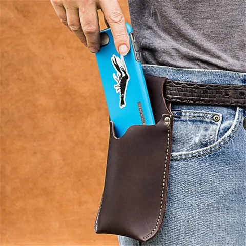 Borsa per Telefono da Vita in Pelle PU Sport all'Aperto Custodia per Cellulare Fondina per Cintura Universale Portafoglio Portamonete