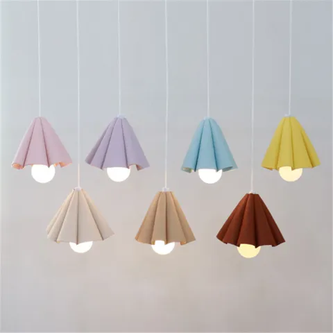 Outdoor Camping PU Leather Flower Lampshade Tent Atmosphere Light Protective Cover Foldable Hexagonal Hanging Lamp Cover