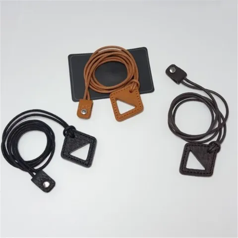 PU Leather Sunglasses Lanyard Non-Slip Eyewear Strap Triangle Pendant Neck Cord Holder Glasses Retainer For Outdoor Daily