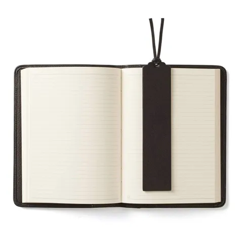 Vintage PU Leather Bookmark Office School Reading Marker With Tassel Solid Color Book Clip Student Stationery Gift