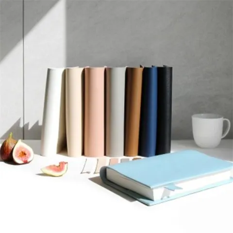 Korean Ins Minimalist PU Leather Notebook Protective Cover Journal Book Cover Student Office Diary Protector
