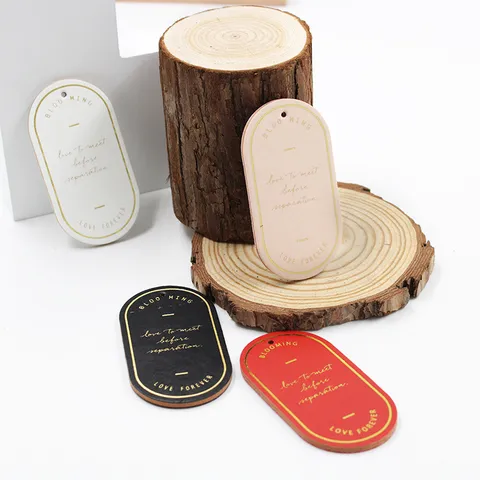 PU Leather Bookmark Double Sided Gold Stamping Page Marker Creative Stationery Gift